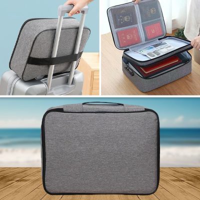 Vodotesna torba za dokumente in dragocenosti, zaščitena z geslom | DOCTURO