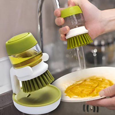 Ščetka za čiščenje z dozatorjem in stojalom | BRUSKICA