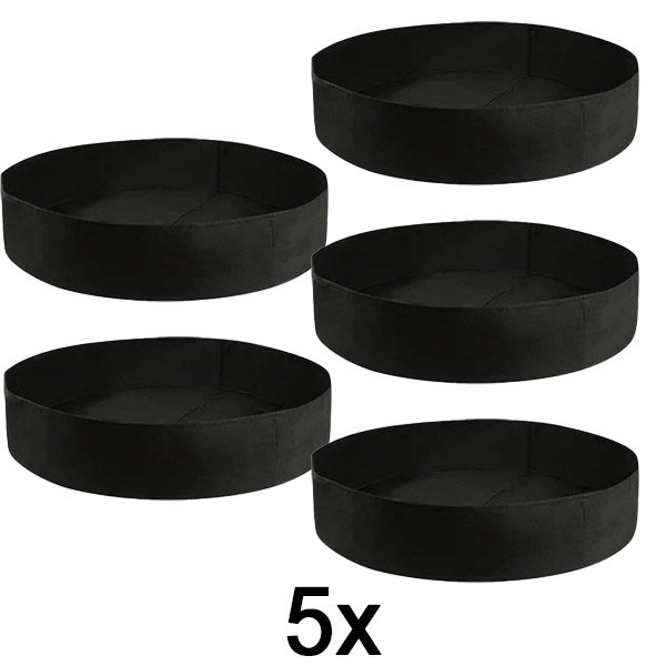 5x Tkaninska dvignjena vrtna greda – 90 x 30 cm, zračen filc | PLANTIE