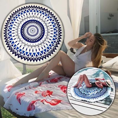 Okrogla brisača za plažo | CUBALINKA