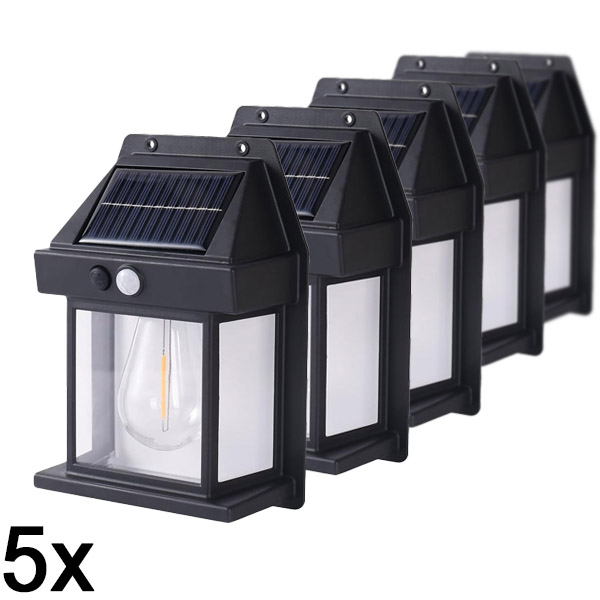 5x Zunanja solarna luč s senzorjem gibanja | FLUXLAMP