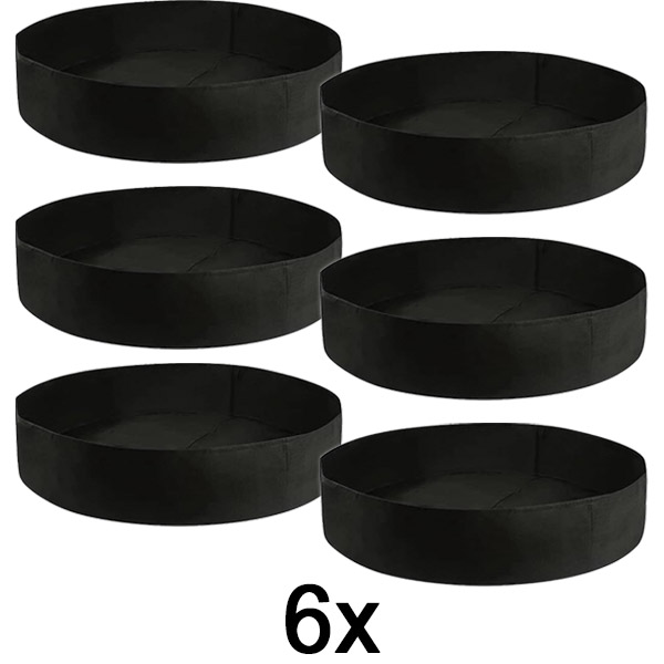 6x Tkaninska dvignjena vrtna greda – 90 x 30 cm, zračen filc | PLANTIE