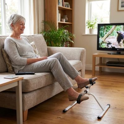 Mini trenažer s pedali za mizo, kavč in stol - roke in noge, nastavljiv upor, do 150 kg | PEDALORA