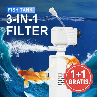 Tihi akvarijski filter - 3-v-1, 650 L/h | FILTPRO 1+1 BREZPLAČNO
